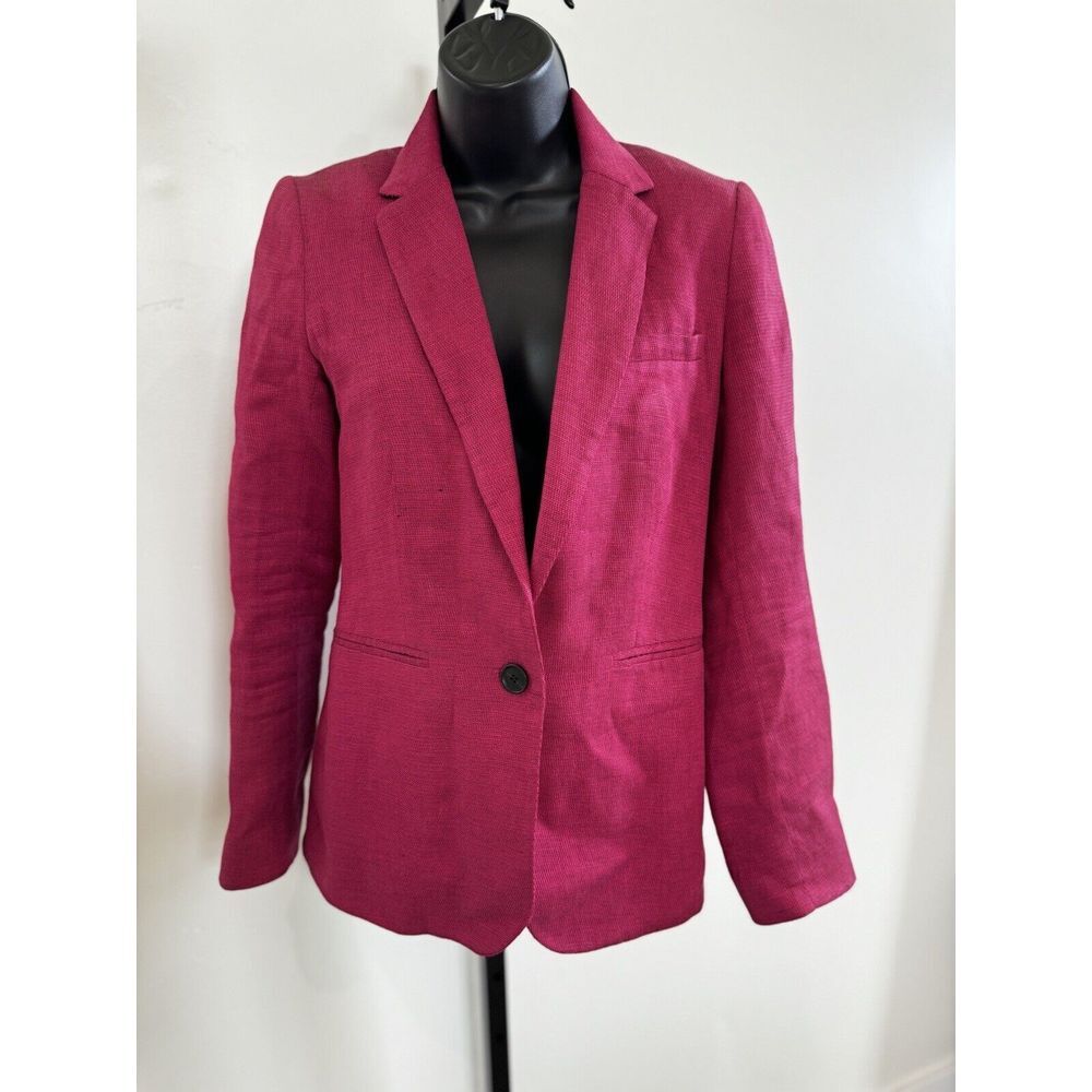 Veronica Beard Dickey Linen Blend Blazer Jacket Women's Size 0